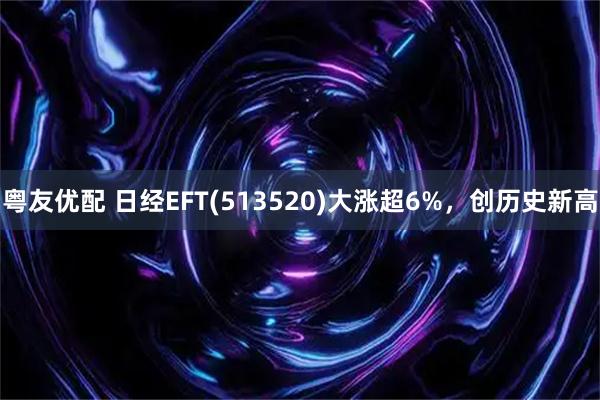 粤友优配 日经EFT(513520)大涨超6%，创历史新高